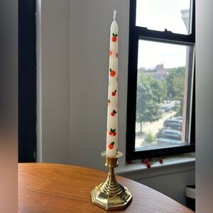 Hand Painted Candlesticks 🕯️- Oranges 🍊